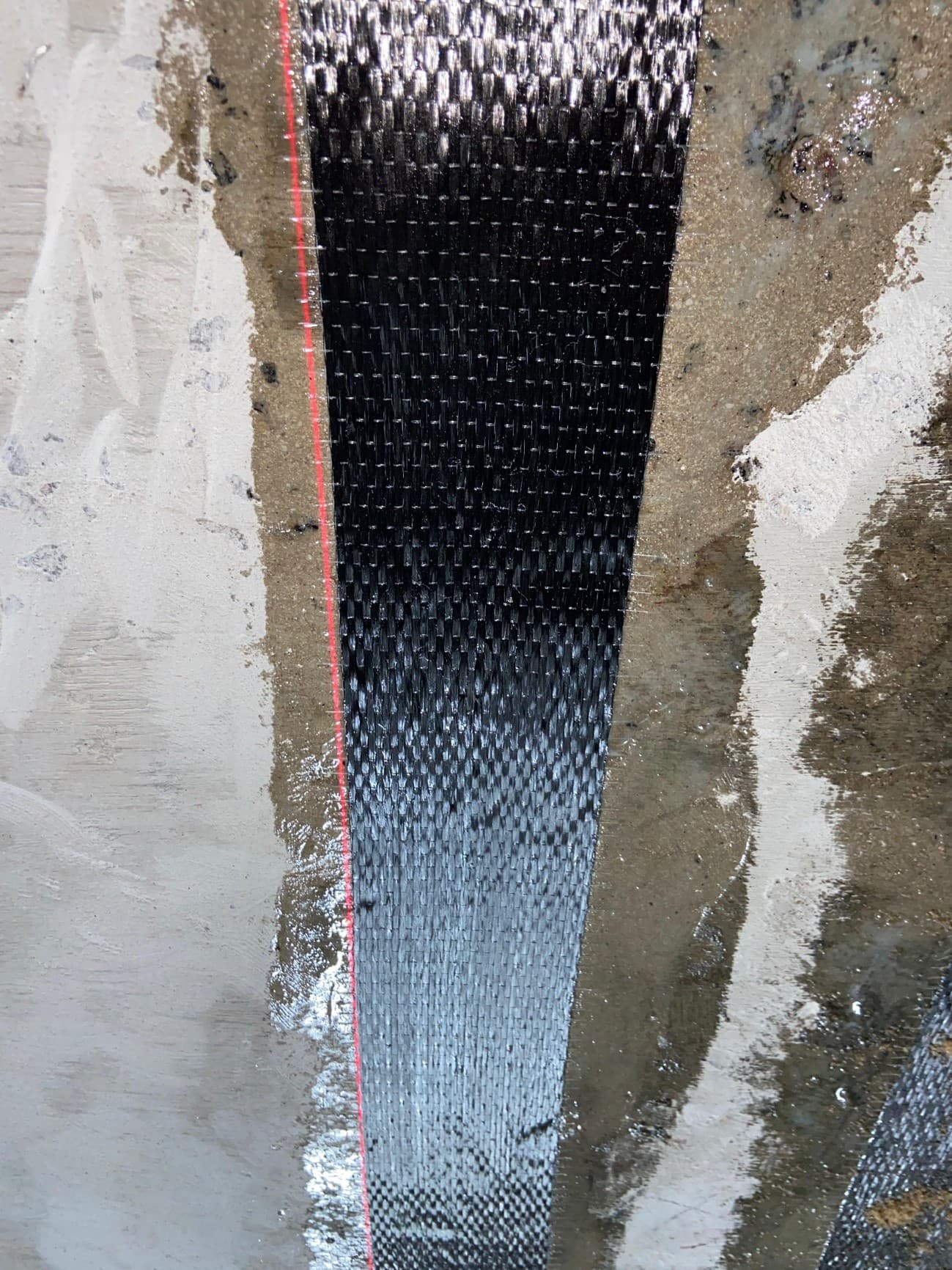 Reforço com fibra de carbono